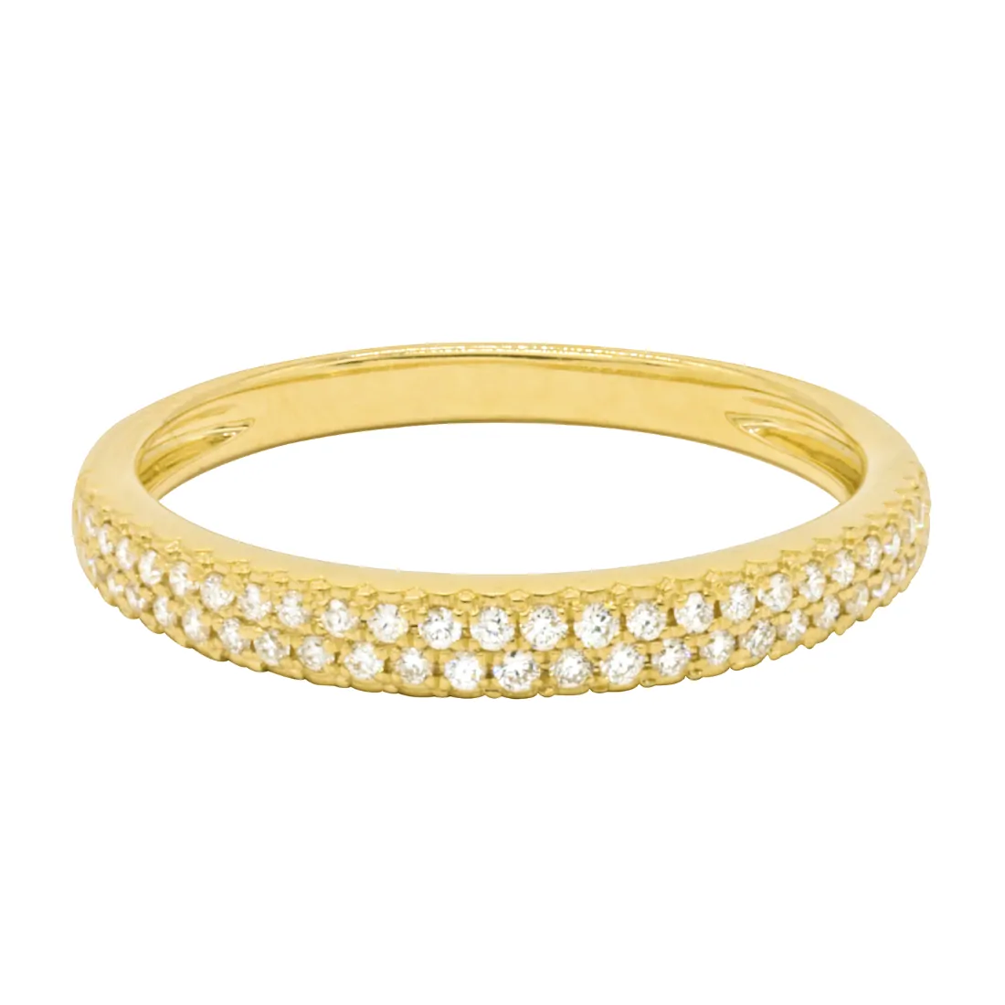 Churumbela con Diamantes de Oro Amarillo de 14k