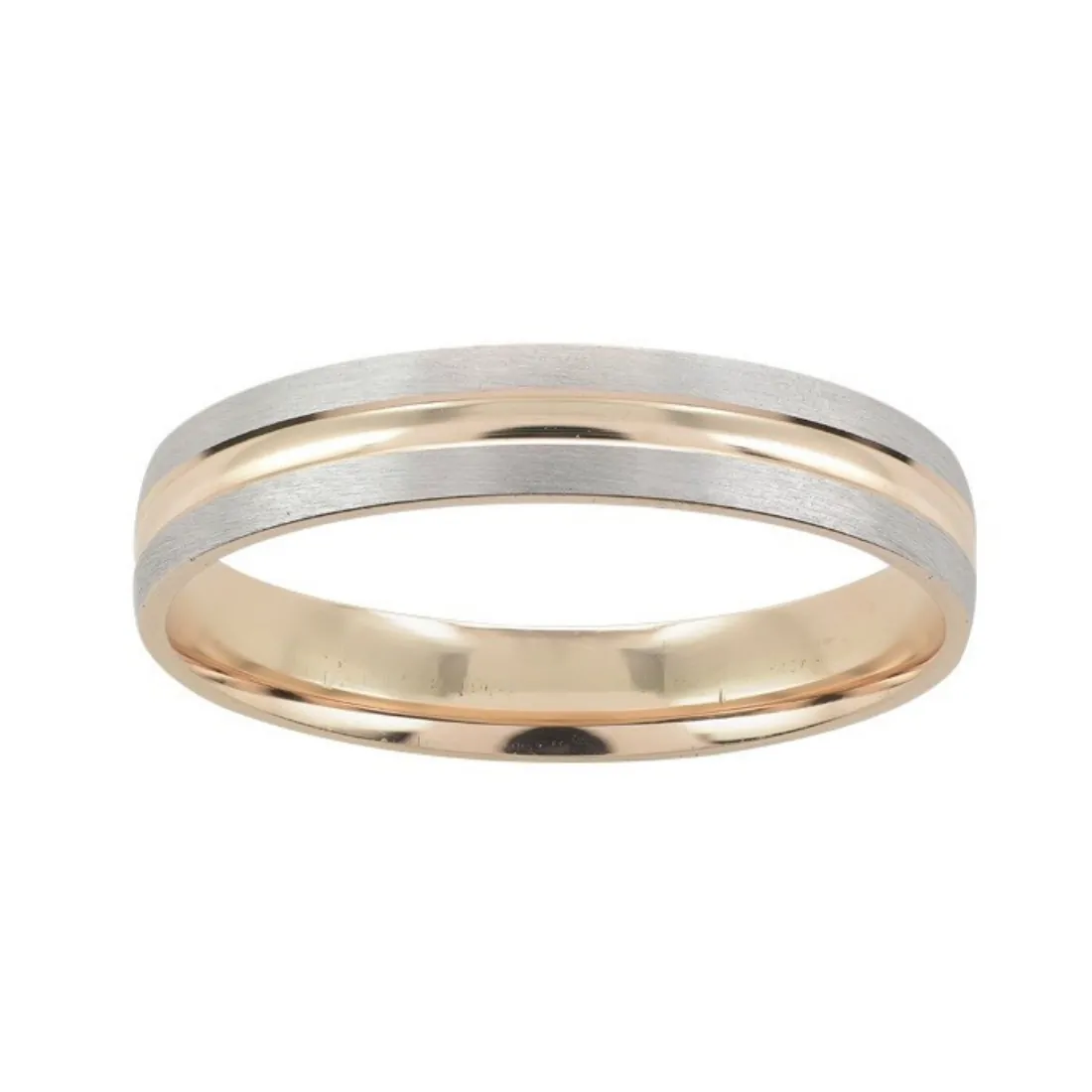 Argolla de Matrimonio Oro Combinado 14K MOD. 06