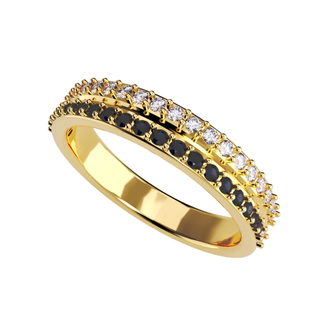 Churumbela Oro Amarillo 14k, con Diamantes B6377A