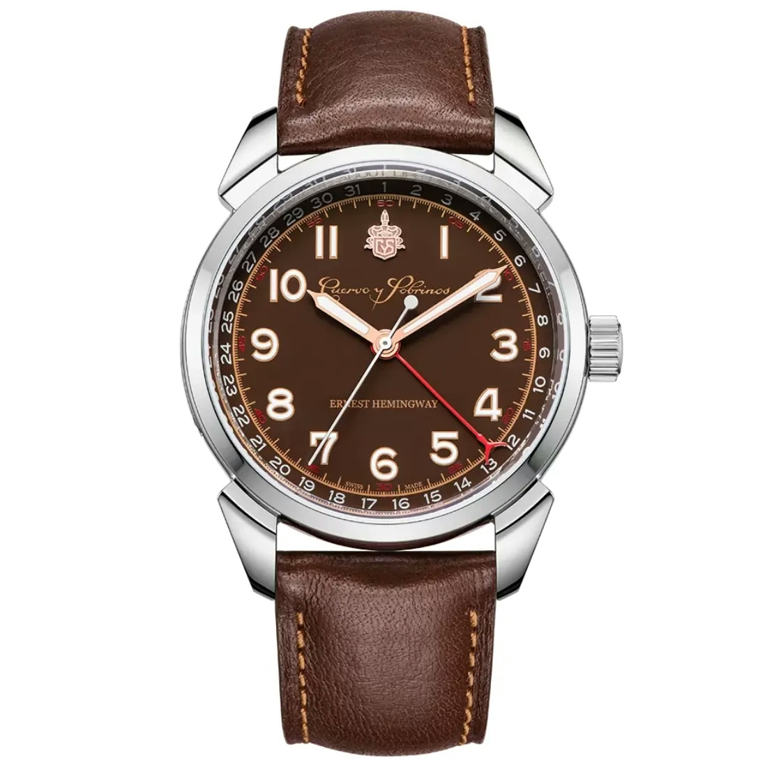 Reloj Cuervo y Sobrinos Historiador Hemingway Icónico 3190.1ICB