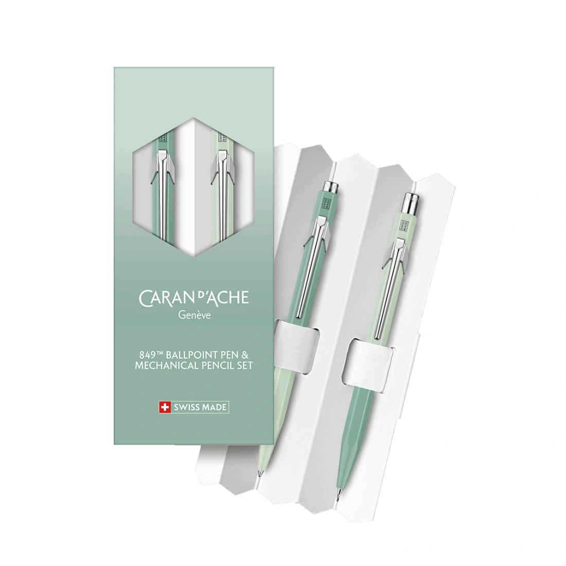 Set Caran d’Ache Bolígrafo / Portaminas Misty Forest 8490.706