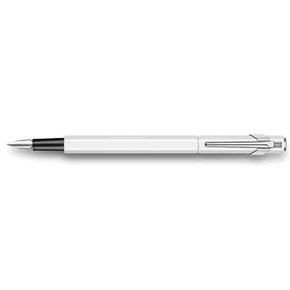 Pluma Fuente Caran d’Ache 849 Metal White 840.001