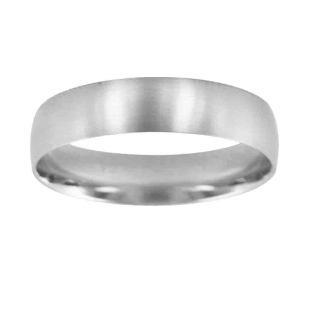 Argolla de Matrimonio Oro Blanco 14K MOD. 04 Light