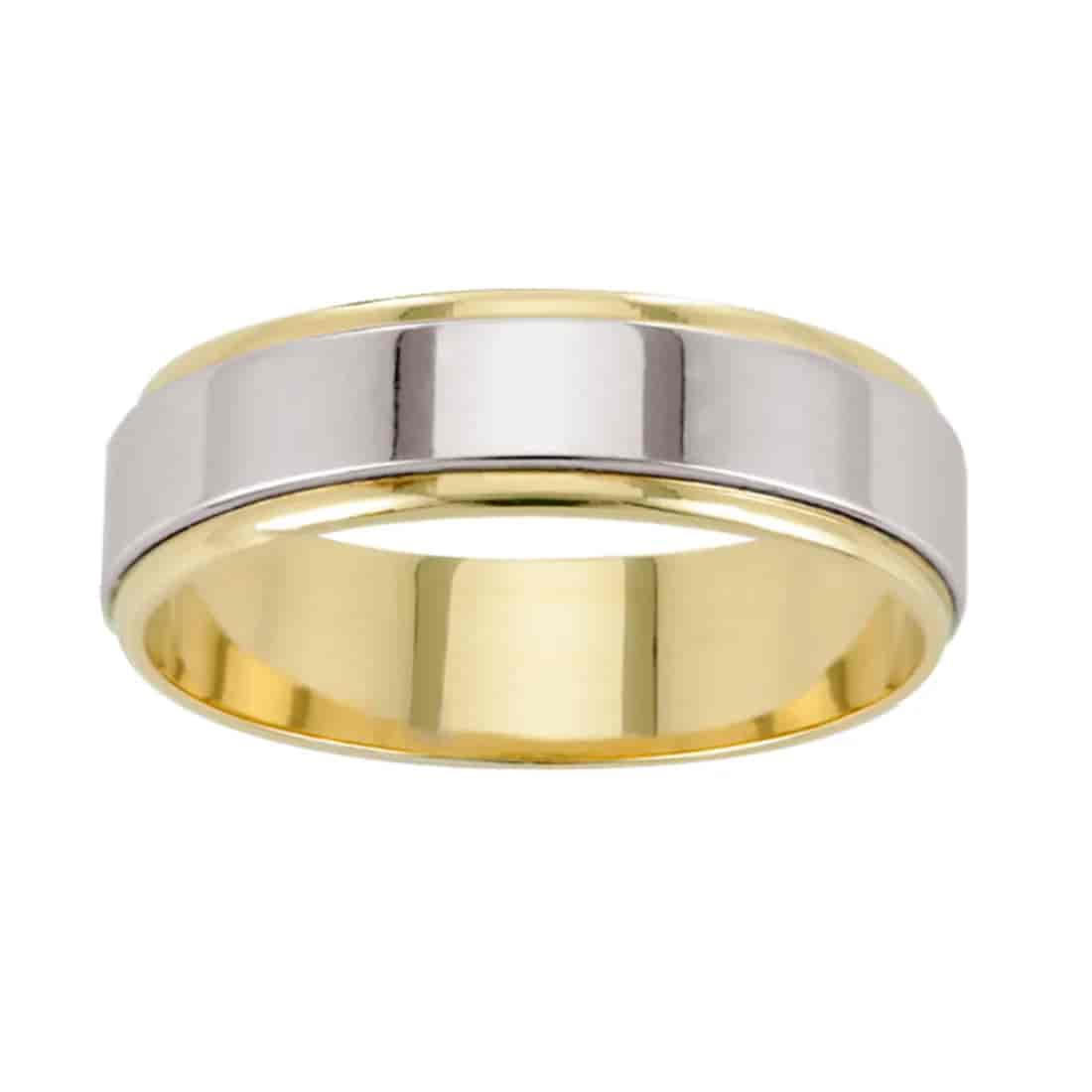 Argolla de Matrimonio Oro Combinado 14K MOD. 49