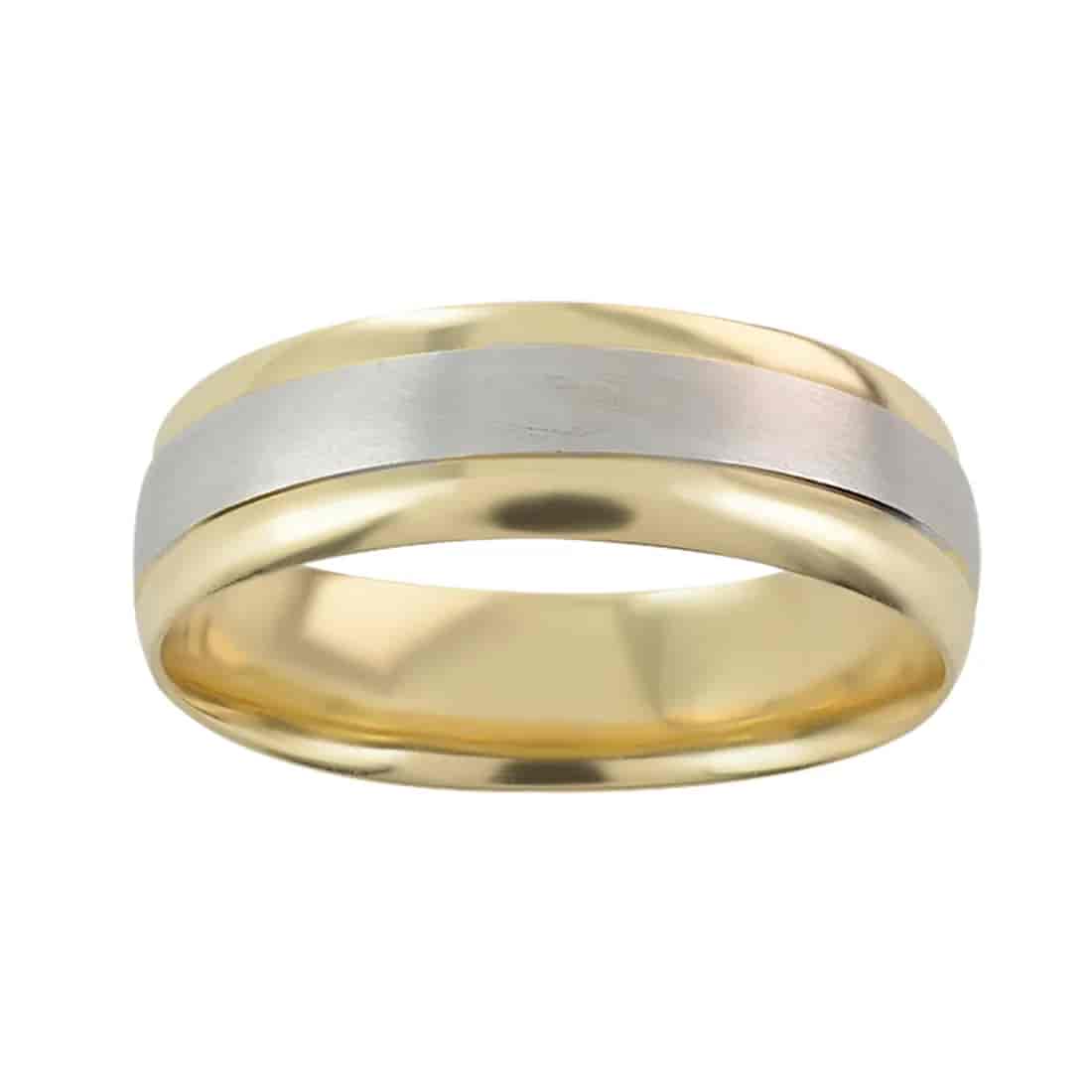 Argolla de Matrimonio Oro Combinado 14K MOD. 12.6