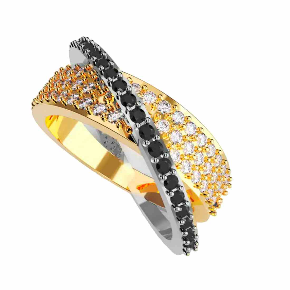 Anillo Oro Amarillo 14k, con Diamantes B6376C