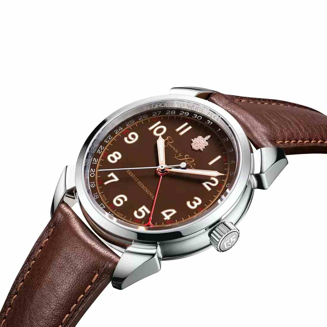 Reloj Cuervo y Sobrinos Historiador Hemingway Icónico 3190.1ICB