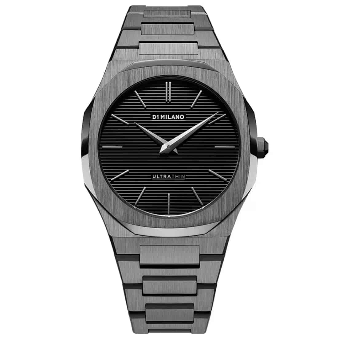 Reloj D1 Milano Ultra Thin Gun Metal D1-UTBJ15