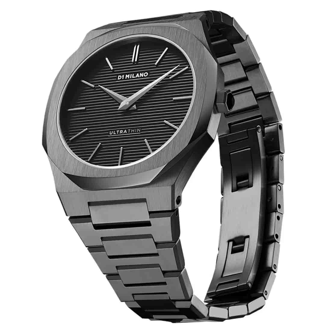 Reloj D1 Milano Ultra Thin Gun Metal D1-UTBJ15