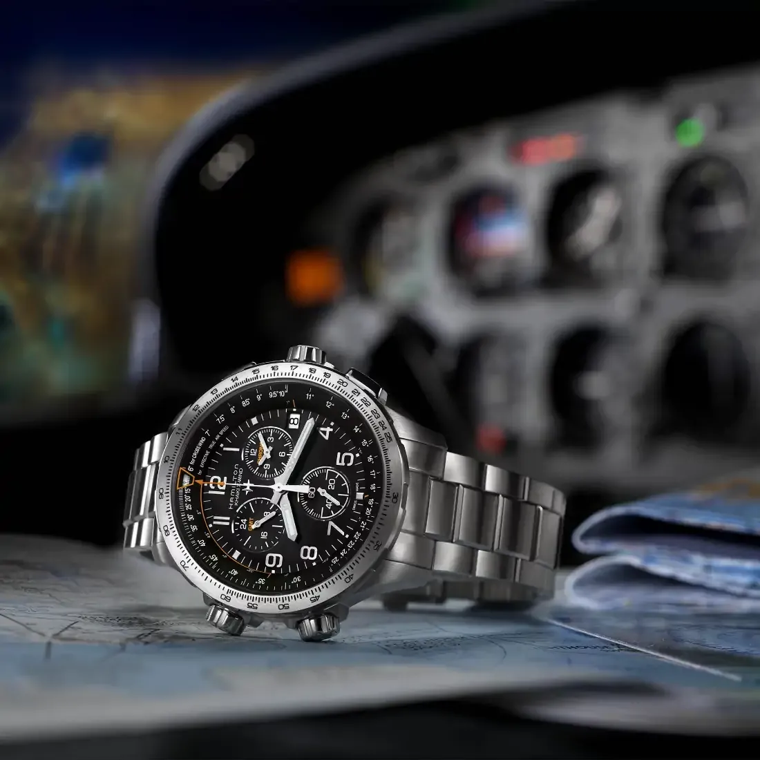 Reloj Hamilton Khaki Aviation X-Wind GMT H77912135