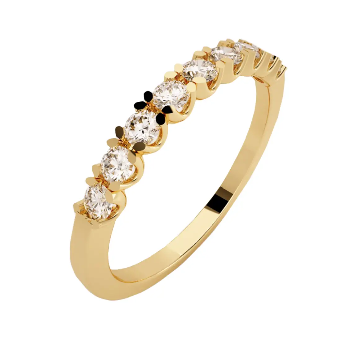 Churumbela Con Diamantes Oro Amarillo 14K