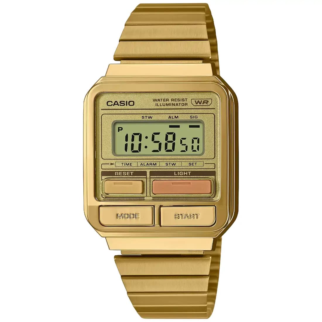 Gold calculator casio watch best sale