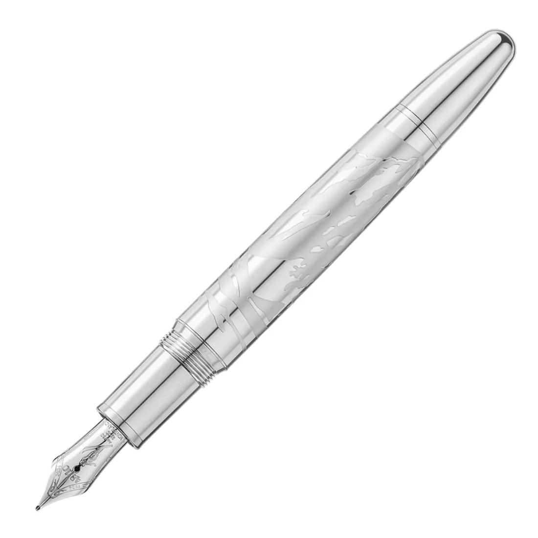 Pluma Fuente Montblanc Meisterstück x Olympic Heritage Chamonix 1924 Solitaire LeGrand 131371