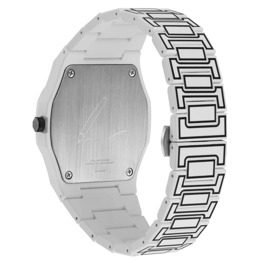 Reloj D1 Milano White Sketch D1-PCBJ34