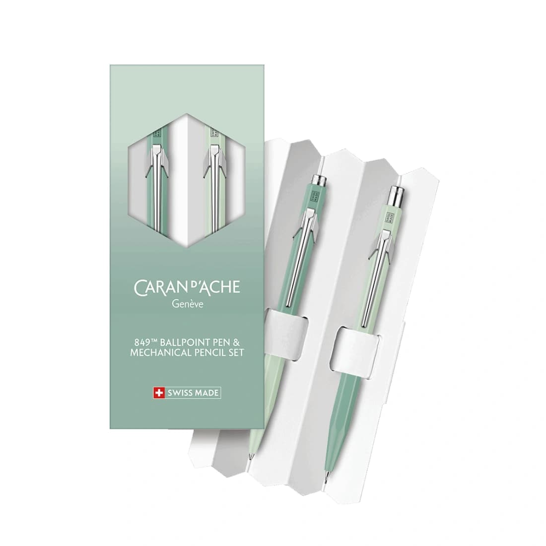 Set Caran d’Ache Bolígrafo / Portaminas Misty Forest 8490.706