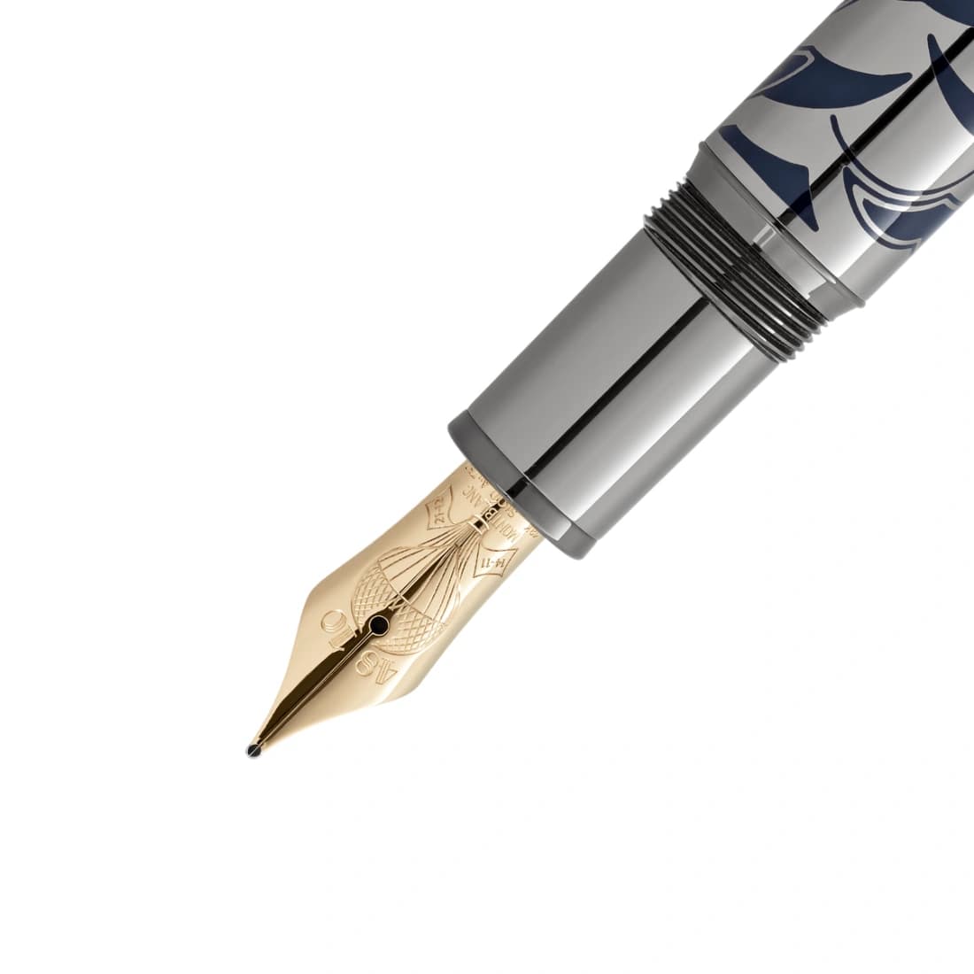 Pluma Fuente Montblanc Meisterstück Solitaire LeGrand Around the World in 80 Days 132897